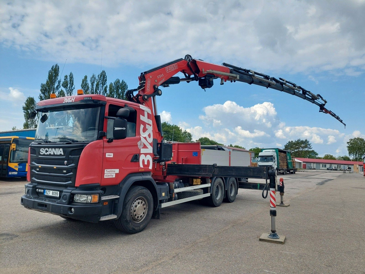 Scania G 410LB 6x4 HNA + Kran Fassi F545RA.2.27 FLY-JIB - شاحنات مسطحة, شاحنة كرين: صورة 1 Scania G 410LB 6x4 HNA + Kran Fassi F545RA.2.27 FLY-JIB - شاحنات مسطحة, شاحنة كرين: صورة 1