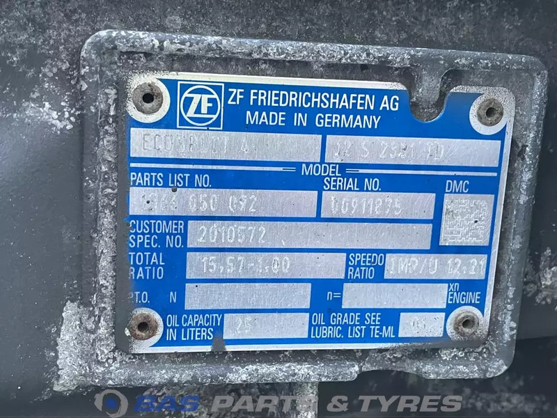 ZF XF106 DAF 12S2331 TD Ecosplit Versnellingsbak 2027730 - صندوق التروس - شاحنة: صورة 5 ZF XF106 DAF 12S2331 TD Ecosplit Versnellingsbak 2027730 - صندوق التروس - شاحنة: صورة 5