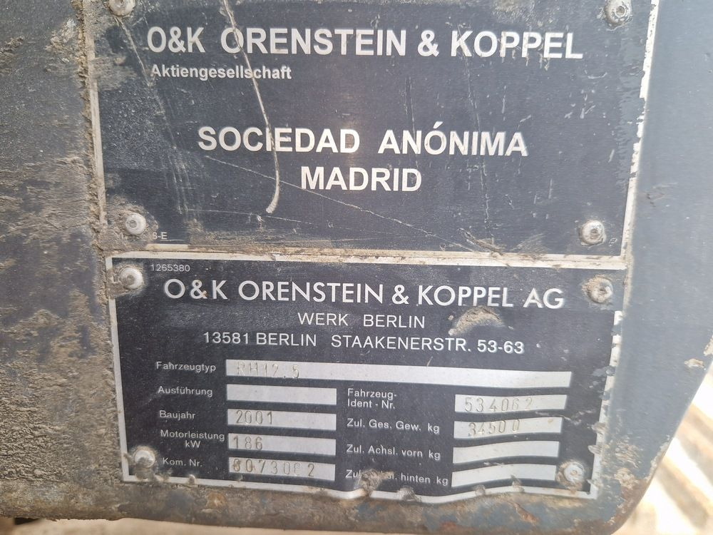 O&K RH12.5 - حفار زحاف: صورة 3 O&K RH12.5 - حفار زحاف: صورة 3