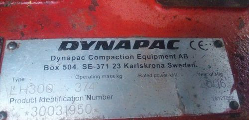 Ubijarka Dynapac LH 300 2006 - لوحة اهتزازية: صورة 4 Ubijarka Dynapac LH 300 2006 - لوحة اهتزازية: صورة 4