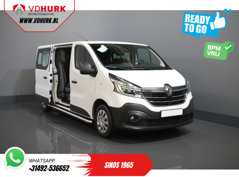 فان المدمجة, الشاحنات الصغيرة كابينة مزدوجة Renault Trafic 2.0 dCi 120 pk L2 DC Dubbel Cabine BPM VRIJ! Ready2Go LED/ 2x schuifdeur/ Sidebars/ Carplay/ Climate/ Camera/ PDC/ Cruise/ Trekh: صورة 8