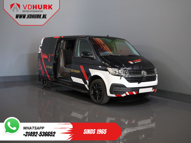 فان المدمجة, الشاحنات الصغيرة كابينة مزدوجة Volkswagen Transporter T6.1 2.0 TDI 150 pk DSG Aut. L2 DC Dubbel Cabine (DEMO) BPM VRIJ! Adapt. Cruise/ 2.5t Trekhaak/ NAVI/ Carplay/ PDC/ LMV/ Airco: صورة 9