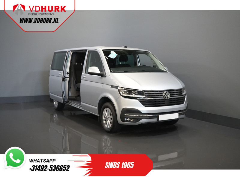فان المدمجة, الشاحنات الصغيرة كابينة مزدوجة Volkswagen Transporter T6.1 2.0 TDI 150 pk DSG Aut. L2 DC Dubbel Cabine Highline BPM VRIJ! Adapt.Cruise/ LED/ 2xSchuifdeur/ Standkachel/ Carplay/ Stoel: صورة 8