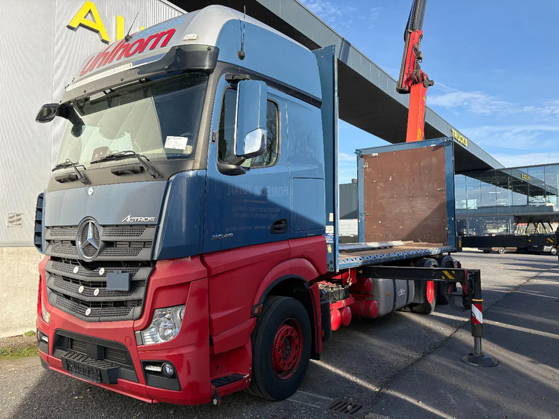 Mercedes-Benz Actros 2548 6X2 + Aanhanger*Palfinger crane*Cruise control*Airco* - شاحنة ستارة, شاحنة كرين: صورة 1 Mercedes-Benz Actros 2548 6X2 + Aanhanger*Palfinger crane*Cruise control*Airco* - شاحنة ستارة, شاحنة كرين: صورة 1