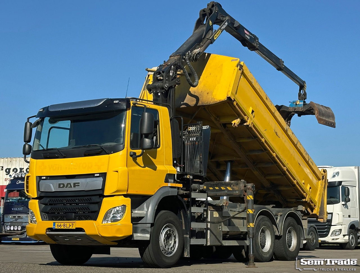 DAF CF 410 FAT 6X4 188.000 KM Palfinger 17 TON/Meter Kraan 2 Zijdige Ruizeveld K - شاحنة كرين: صورة 1 DAF CF 410 FAT 6X4 188.000 KM Palfinger 17 TON/Meter Kraan 2 Zijdige Ruizeveld K - شاحنة كرين: صورة 1