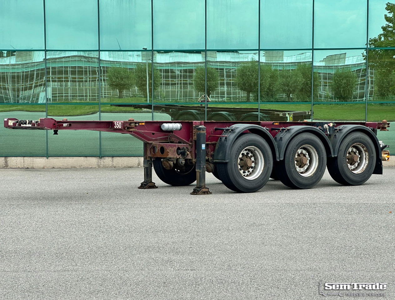 Krone SD 27 BPW Axles Lift Axle Disc Brakes Belgium-Trailer - نصف مقطورة لنقل الحاويات: صورة 1 Krone SD 27 BPW Axles Lift Axle Disc Brakes Belgium-Trailer - نصف مقطورة لنقل الحاويات: صورة 1