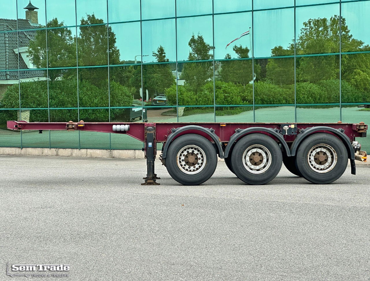 Krone SD 27 BPW Axles Lift Axle Disc Brakes Belgium-Trailer - نصف مقطورة لنقل الحاويات: صورة 2 Krone SD 27 BPW Axles Lift Axle Disc Brakes Belgium-Trailer - نصف مقطورة لنقل الحاويات: صورة 2
