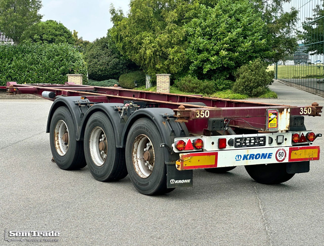 Krone SD 27 BPW Axles Lift Axle Disc Brakes Belgium-Trailer - نصف مقطورة لنقل الحاويات: صورة 3 Krone SD 27 BPW Axles Lift Axle Disc Brakes Belgium-Trailer - نصف مقطورة لنقل الحاويات: صورة 3