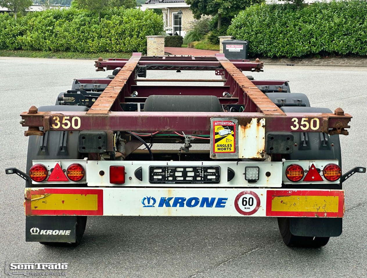 Krone SD 27 BPW Axles Lift Axle Disc Brakes Belgium-Trailer - نصف مقطورة لنقل الحاويات: صورة 4 Krone SD 27 BPW Axles Lift Axle Disc Brakes Belgium-Trailer - نصف مقطورة لنقل الحاويات: صورة 4