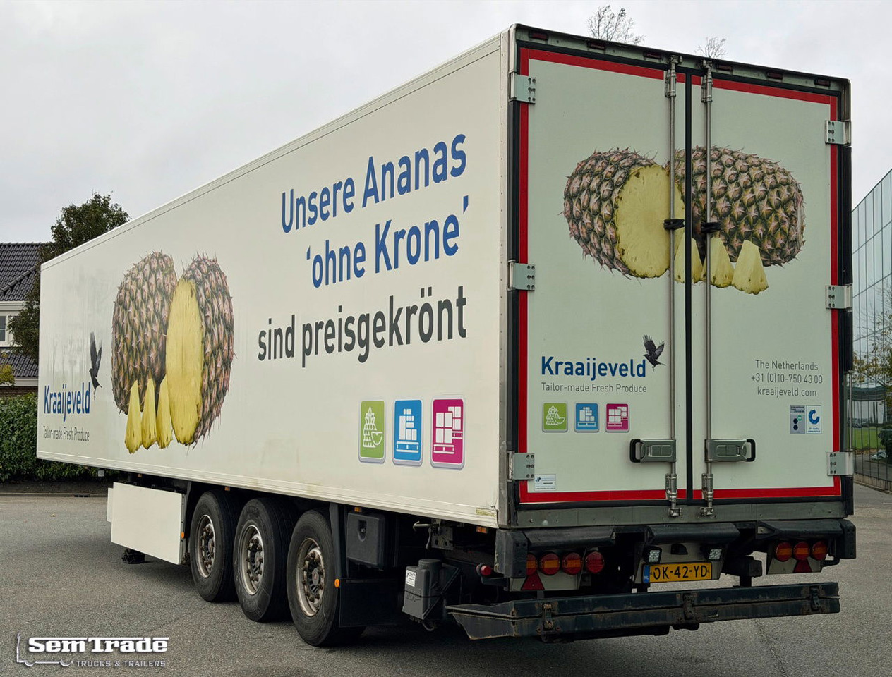 Krone SD Thermo King SLX 300 Tail Lift 2x Lift Axle TOP Condtion Holland-Trailer - نصف مقطورة مُبرِّدة: صورة 3 Krone SD Thermo King SLX 300 Tail Lift 2x Lift Axle TOP Condtion Holland-Trailer - نصف مقطورة مُبرِّدة: صورة 3