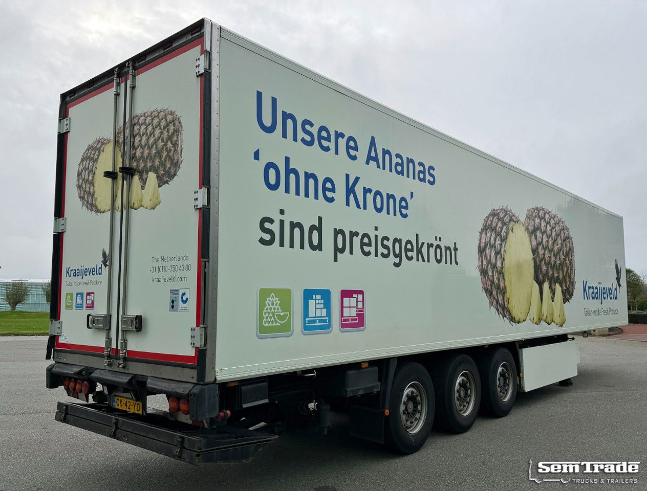 Krone SD Thermo King SLX 300 Tail Lift 2x Lift Axle TOP Condtion Holland-Trailer - نصف مقطورة مُبرِّدة: صورة 4 Krone SD Thermo King SLX 300 Tail Lift 2x Lift Axle TOP Condtion Holland-Trailer - نصف مقطورة مُبرِّدة: صورة 4