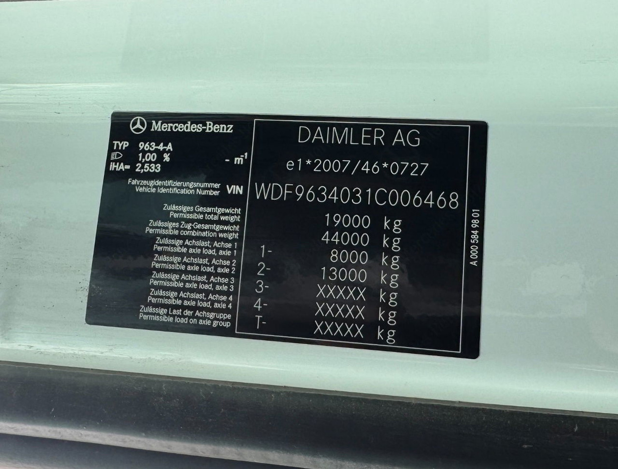 وحدة جر Mercedes-Benz Actros 1945 382.000 KM NEW TUV APK PTO + Hydraulics TOP Condition: صورة 12