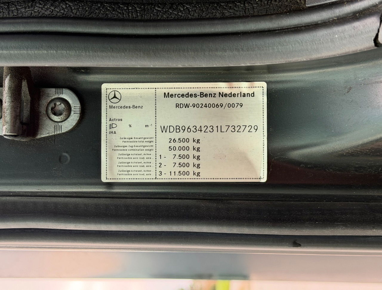 وحدة جر Mercedes-Benz Actros 2542 Euro 6 Full Spoiler 886.000 KM Holland-Truck: صورة 25