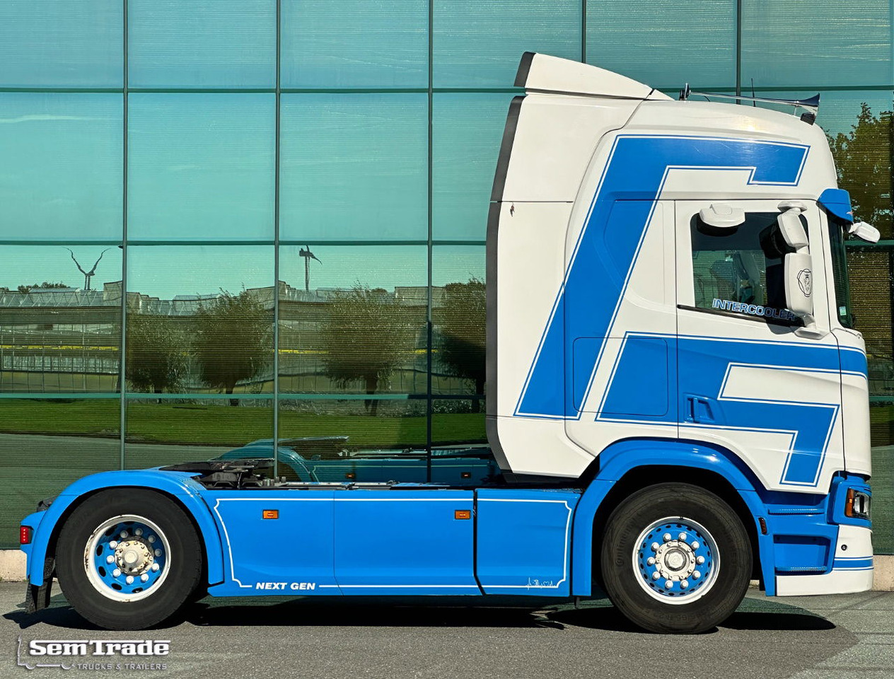 Scania R450 NGS Full AIR Retarder Full Spoiler 2X Tanks Super Condition Belgium-Truck - وحدة جر: صورة 5 Scania R450 NGS Full AIR Retarder Full Spoiler 2X Tanks Super Condition Belgium-Truck - وحدة جر: صورة 5