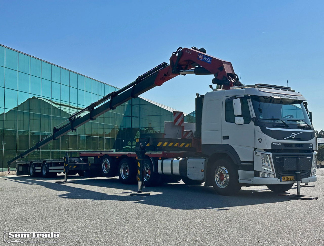 Volvo FMX 540 8X4 HMF 6020 K8 Kraan 231.000 KM + 2023 Sterk Trailer Super Condit - شاحنة كرين: صورة 5 Volvo FMX 540 8X4 HMF 6020 K8 Kraan 231.000 KM + 2023 Sterk Trailer Super Condit - شاحنة كرين: صورة 5