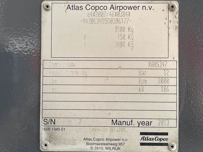 Atlas-Copco XAHS 347 CD - N - الضاغط: صورة 5 Atlas-Copco XAHS 347 CD - N - الضاغط: صورة 5