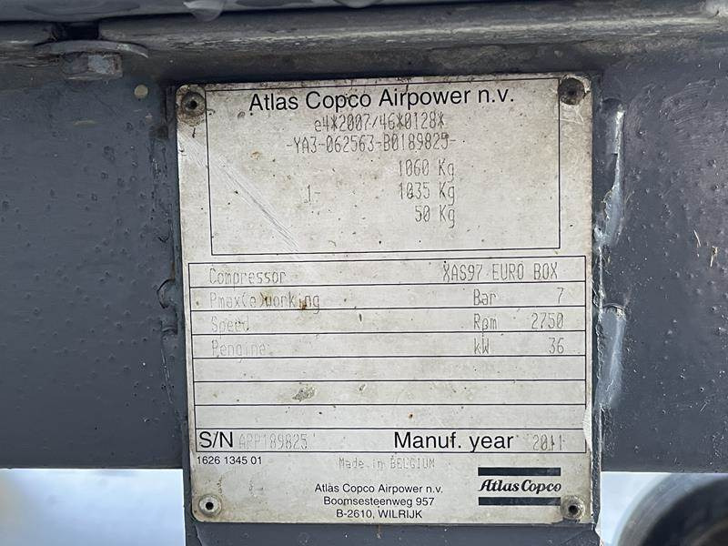 Atlas-Copco XAS 97 DD - N - الضاغط: صورة 4 Atlas-Copco XAS 97 DD - N - الضاغط: صورة 4