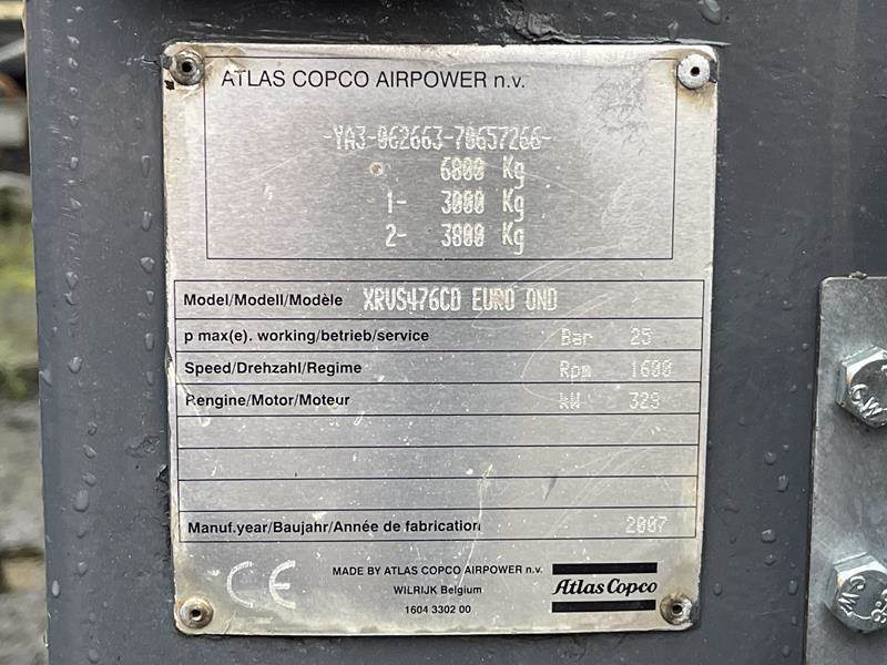 Atlas-Copco XRVS 476 CD - الضاغط: صورة 2 Atlas-Copco XRVS 476 CD - الضاغط: صورة 2