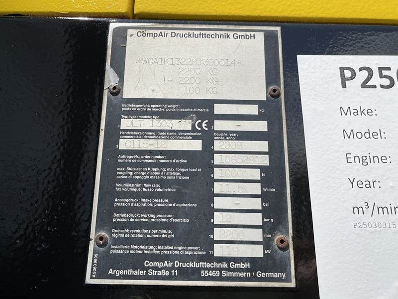 Compair C 115 - 12 - N - الضاغط: صورة 5 Compair C 115 - 12 - N - الضاغط: صورة 5