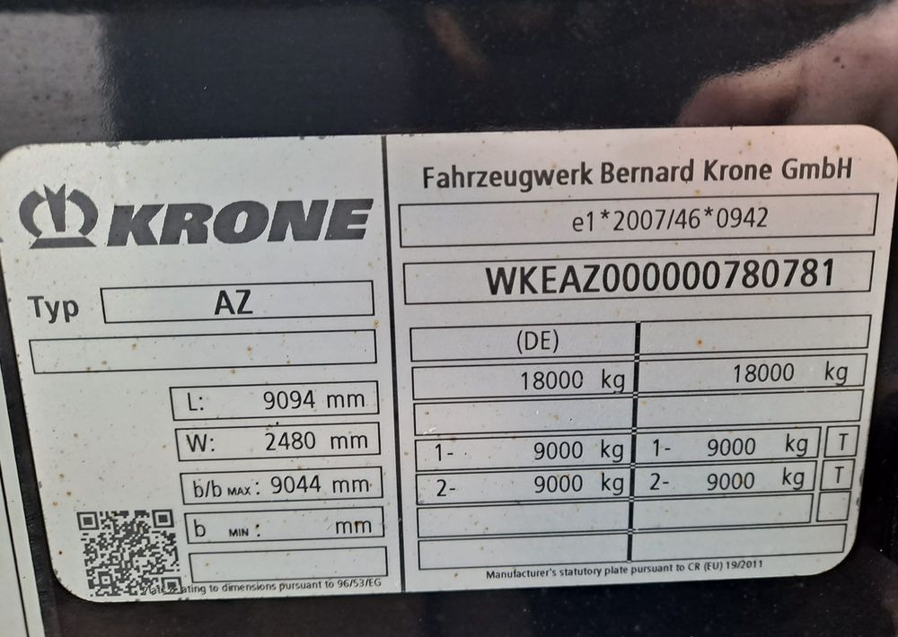 Krone Przyczepa BDF Krone - مقطورة نقل الحاويات: صورة 4 Krone Przyczepa BDF Krone - مقطورة نقل الحاويات: صورة 4