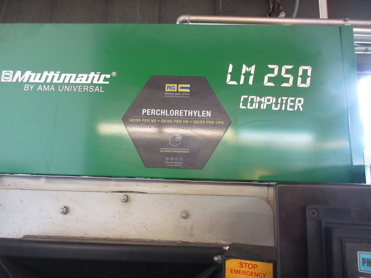 AMA Universal Multimatic LM 250 Computer Entfettungsanlage mit PER Perchlorethylen - آداة الآلة: صورة 5 AMA Universal Multimatic LM 250 Computer Entfettungsanlage mit PER Perchlorethylen - آداة الآلة: صورة 5
