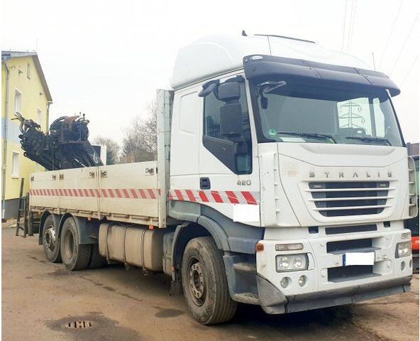 Iveco Stralis 420 - شاحنات مسطحة, شاحنة كرين: صورة 1 Iveco Stralis 420 - شاحنات مسطحة, شاحنة كرين: صورة 1