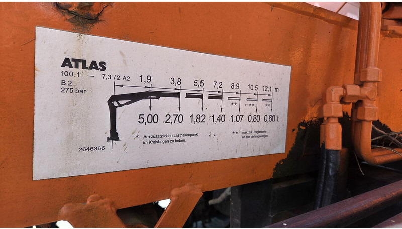 Mercedes-Benz UNIMOG 427.11 +12m! Atlas -AK100.1 A2 - شاحنة قلاب: صورة 5 Mercedes-Benz UNIMOG 427.11 +12m! Atlas -AK100.1 A2 - شاحنة قلاب: صورة 5