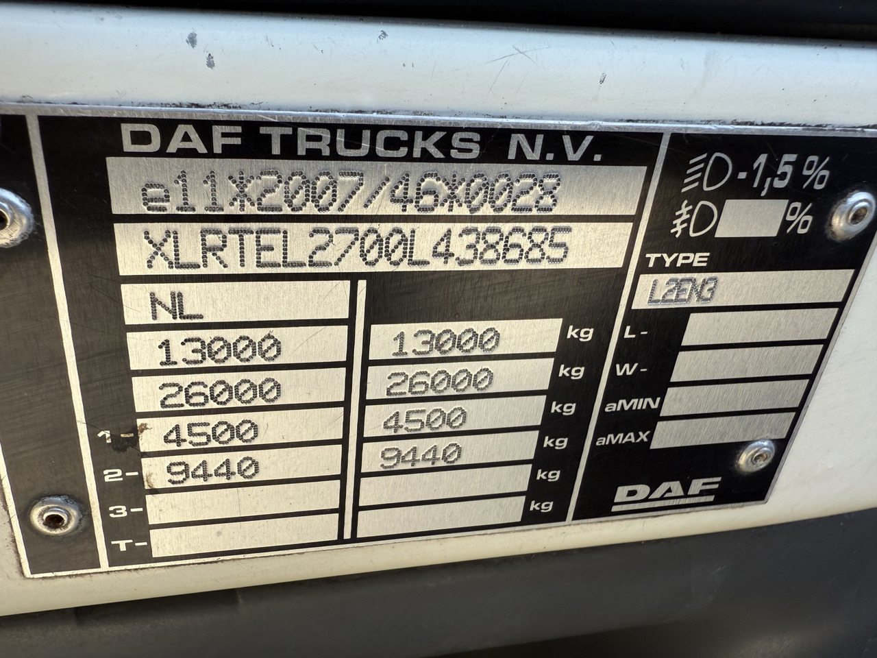 Daf LF 220.13 Kran Hiab 111 E-3 HiDuo - وحدة جر: صورة 5 Daf LF 220.13 Kran Hiab 111 E-3 HiDuo - وحدة جر: صورة 5