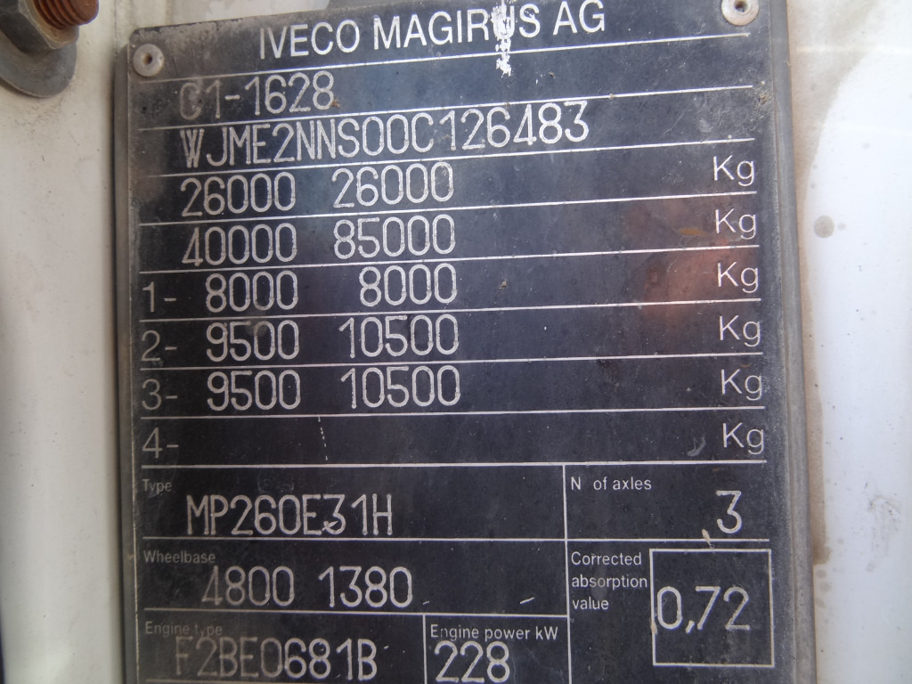 Iveco EuroTrakker 260E31 6X4 Palfinger 36002 - شاحنات مسطحة, شاحنة كرين: صورة 3 Iveco EuroTrakker 260E31 6X4 Palfinger 36002 - شاحنات مسطحة, شاحنة كرين: صورة 3