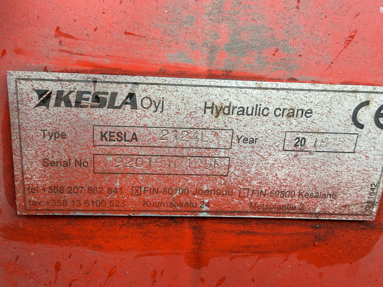 Kran Kesla 2124L - شاحنة قطع الأشجار, شاحنة كرين: صورة 5 Kran Kesla 2124L - شاحنة قطع الأشجار, شاحنة كرين: صورة 5