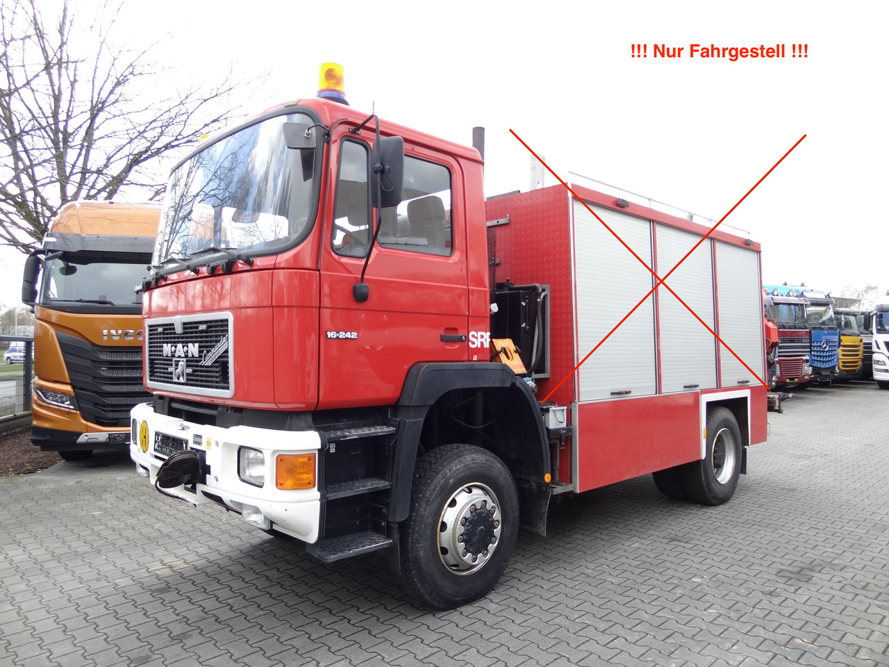 MAN F90 16.242 4X4 / Feuerwehr - شاحنة هيكل كابينة: صورة 1 MAN F90 16.242 4X4 / Feuerwehr - شاحنة هيكل كابينة: صورة 1