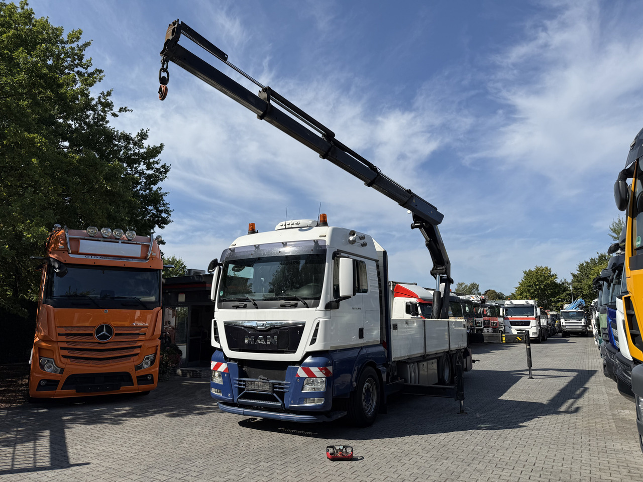 MAN TGX 26.440 6X2 Palfinger PK42502 - شاحنة كرين, شاحنات مسطحة: صورة 1 MAN TGX 26.440 6X2 Palfinger PK42502 - شاحنة كرين, شاحنات مسطحة: صورة 1