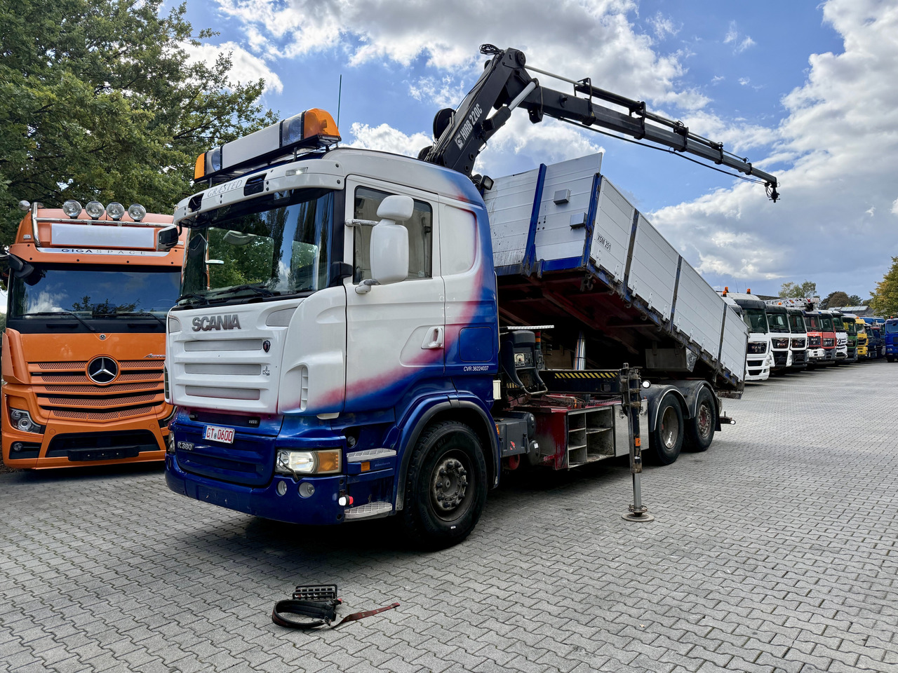Scania R380 6X2*4 Kipper mit Kran HIAB 220 - شاحنة قلاب, شاحنة كرين: صورة 1 Scania R380 6X2*4 Kipper mit Kran HIAB 220 - شاحنة قلاب, شاحنة كرين: صورة 1