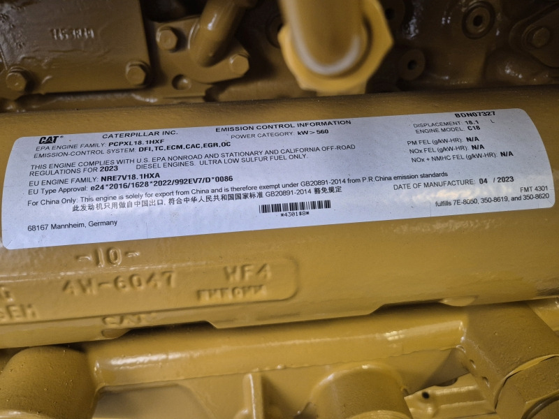 Caterpillar C18 INDUSTRIAL BDN T4i (ENGINE NEW) Arr: 515-0718 - محرك - معدات صناعية: صورة 2 Caterpillar C18 INDUSTRIAL BDN T4i (ENGINE NEW) Arr: 515-0718 - محرك - معدات صناعية: صورة 2