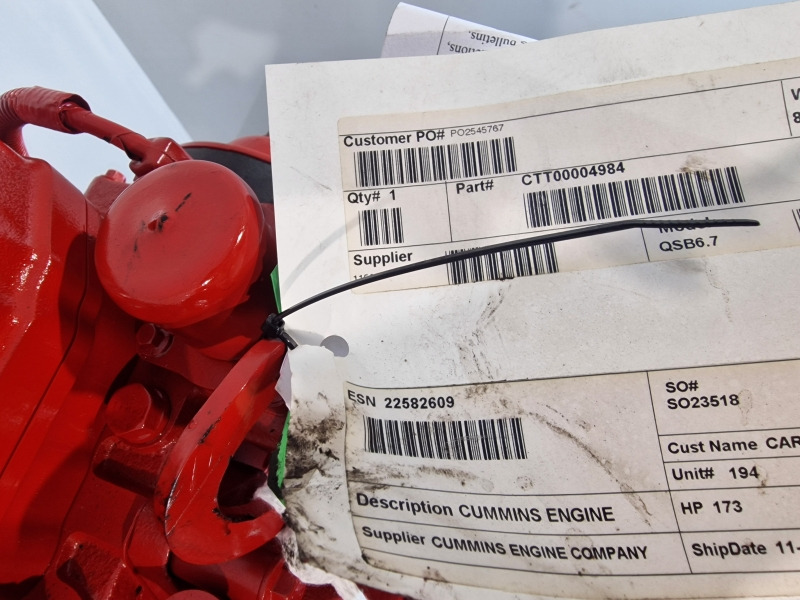 Cummins QSB6.7 CPL4990 New Engine (Plant) - محرك - آلات البناء: صورة 2 Cummins QSB6.7 CPL4990 New Engine (Plant) - محرك - آلات البناء: صورة 2