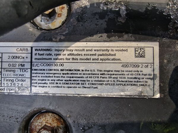 Cummins QSB7-G6 NR4 CPL3277 Engine (Plant) - محرك - آلات البناء: صورة 3 Cummins QSB7-G6 NR4 CPL3277 Engine (Plant) - محرك - آلات البناء: صورة 3