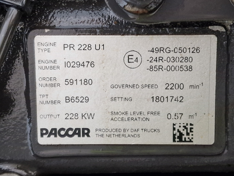 محرك - شاحنة DAF CF PR228 U1 Refuse Spec Engine (Truck): صورة 11 محرك - شاحنة DAF CF PR228 U1 Refuse Spec Engine (Truck): صورة 11