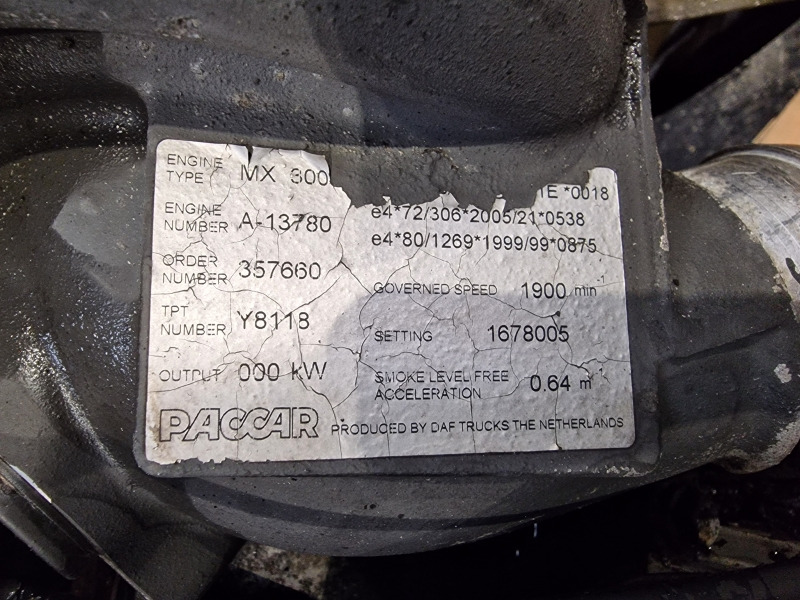 DAF MX300S2 XF105 EUR4 Engine (Truck) - محرك - شاحنة: صورة 2 DAF MX300S2 XF105 EUR4 Engine (Truck) - محرك - شاحنة: صورة 2