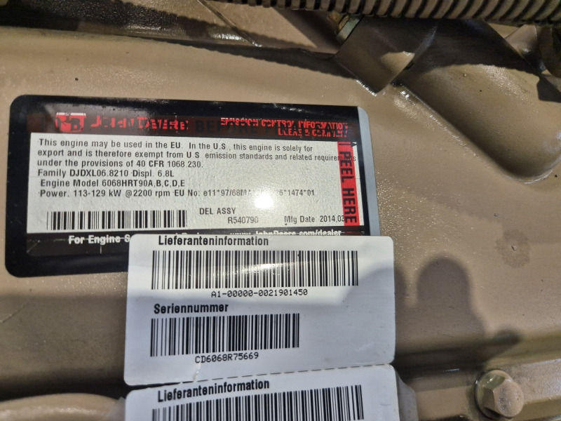 John Deere 6068HRT90 Engine (Agri) - محرك - الآلات الزراعية: صورة 2 John Deere 6068HRT90 Engine (Agri) - محرك - الآلات الزراعية: صورة 2