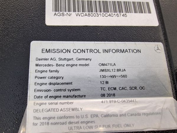 جديدة محرك - معدات صناعية Mercedes Benz OM471LA CLAAS BELL MTU Engine (Industrial) NEW: صورة 12