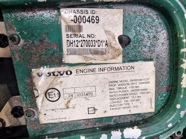Volvo DH12D340 EC01 Engine (Bus) - محرك: صورة 2 Volvo DH12D340 EC01 Engine (Bus) - محرك: صورة 2