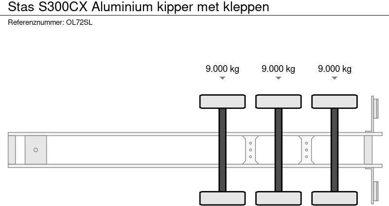 Stas S300CX Aluminium kipper met kleppen - قلابة نصف مقطورة نصف مقطورة قلابة: صورة 5 Stas S300CX Aluminium kipper met kleppen - قلابة نصف مقطورة نصف مقطورة قلابة: صورة 5
