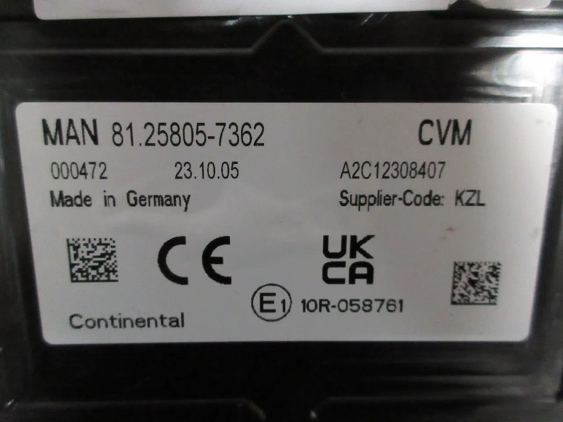 MAN 81.25805-7362 CVM MODULEN MAN TGM EURO 6 MODEL 2024 - النظام الكهربائي - شاحنة: صورة 3 MAN 81.25805-7362 CVM MODULEN MAN TGM EURO 6 MODEL 2024 - النظام الكهربائي - شاحنة: صورة 3