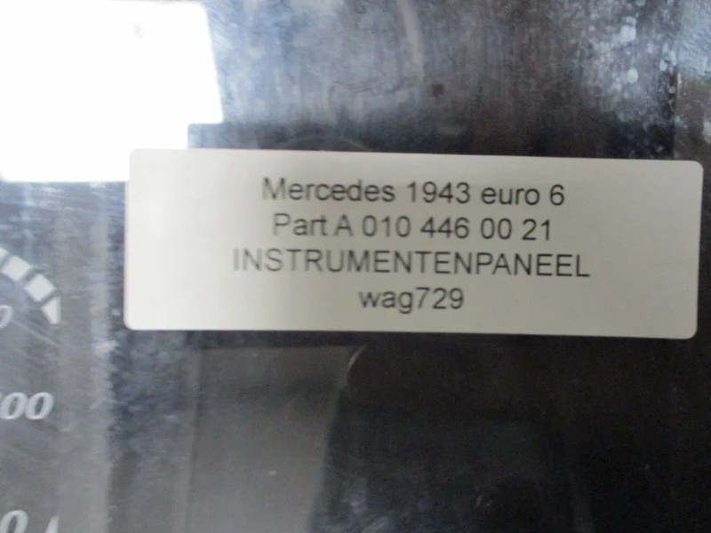 Mercedes-Benz A 010 446 00 21 INSTRUMENTENPANEEL MERCEDES ACTROS EURO 6 - لوحة القيادة - شاحنة: صورة 4 Mercedes-Benz A 010 446 00 21 INSTRUMENTENPANEEL MERCEDES ACTROS EURO 6 - لوحة القيادة - شاحنة: صورة 4