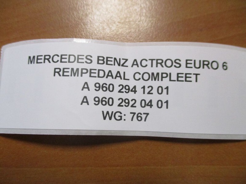 Mercedes-Benz A 960 294 12 01/A 960 292 04 01 REMPEDAAL COMPLEET EURO 6 - دواسة - شاحنة: صورة 3 Mercedes-Benz A 960 294 12 01/A 960 292 04 01 REMPEDAAL COMPLEET EURO 6 - دواسة - شاحنة: صورة 3