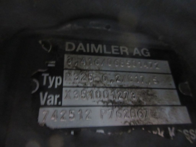 Mercedes-Benz R325-6,2/C17,5 TYPE 742512/RATIO 3,416/MERCEDES BENZ ATEGO 916 EURO 6 - صندوق التروس التفاضلية - شاحنة: صورة 5 Mercedes-Benz R325-6,2/C17,5 TYPE 742512/RATIO 3,416/MERCEDES BENZ ATEGO 916 EURO 6 - صندوق التروس التفاضلية - شاحنة: صورة 5