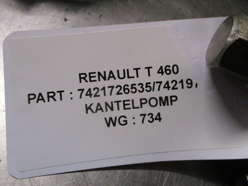 Renault 7421726535 Kantel Pomp - نظام الهيدروليك - شاحنة: صورة 3 Renault 7421726535 Kantel Pomp - نظام الهيدروليك - شاحنة: صورة 3