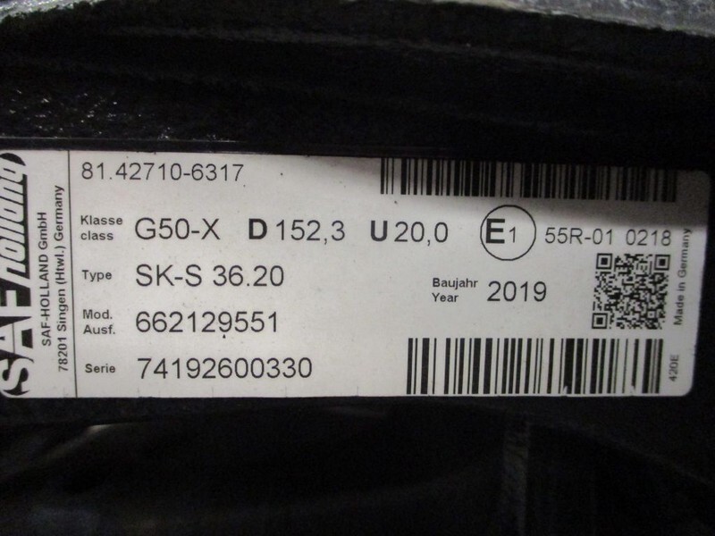 SAF G50-X D 152,3 U 20,0 81.42710-6317 G50-X D 152,3 U 20,0 81.42710-6317 SAF HOLLAND Schotels .NIEUWE 5 X OP VOORRAAD - وصلة العجلة الخامسة - شاحنة: صورة 3 SAF G50-X D 152,3 U 20,0 81.42710-6317 G50-X D 152,3 U 20,0 81.42710-6317 SAF HOLLAND Schotels .NIEUWE 5 X OP VOORRAAD - وصلة العجلة الخامسة - شاحنة: صورة 3