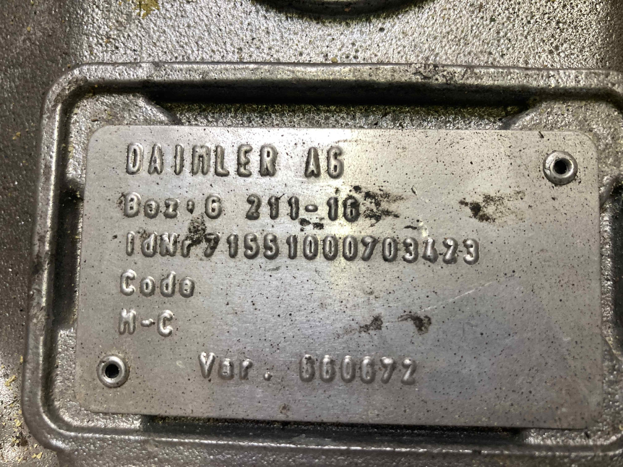 MERCEDES BENZ G211-16/G0231-16 - صندوق التروس: صورة 5 MERCEDES BENZ G211-16/G0231-16 - صندوق التروس: صورة 5