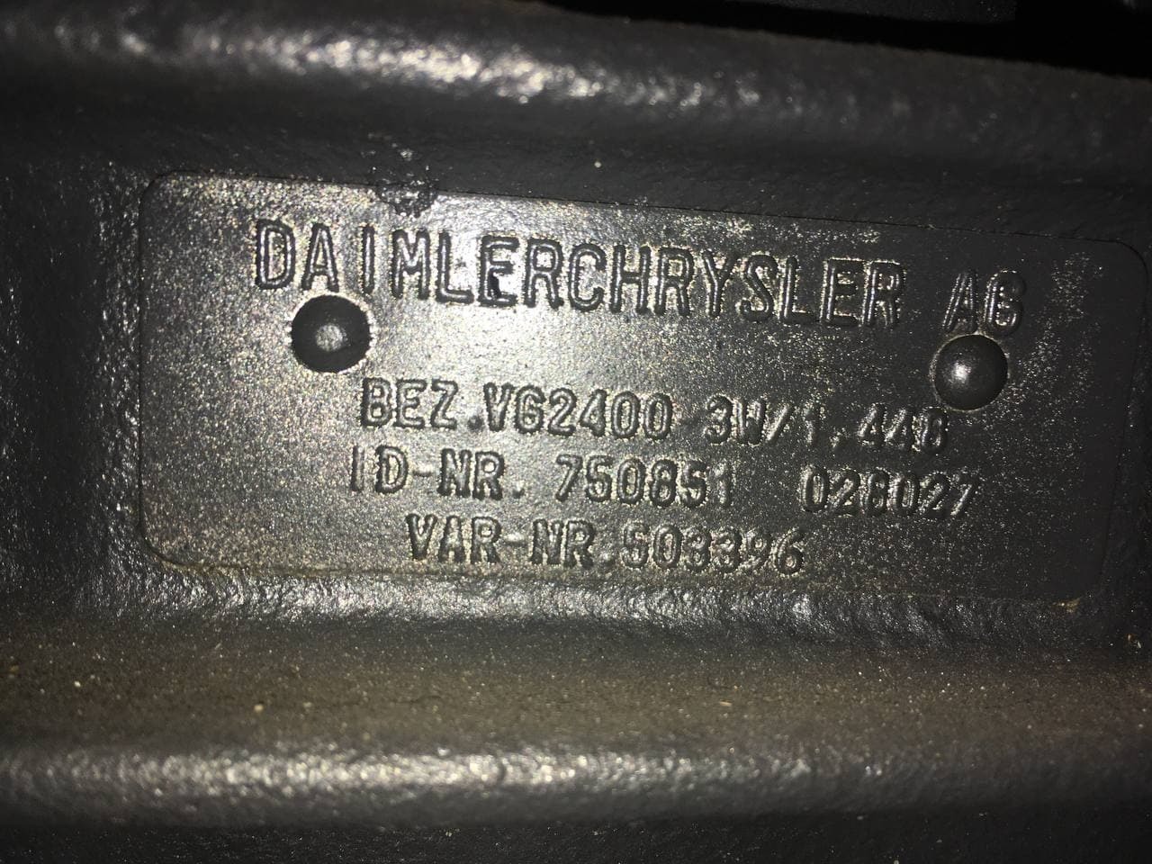 MERCEDES BENZ VG2400 3W/1,448 - صندوق التروس: صورة 5 MERCEDES BENZ VG2400 3W/1,448 - صندوق التروس: صورة 5